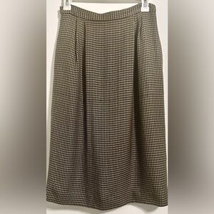 Vtg Sassco Women’s Classic Houndstooth Pencil Skirt Pockets see measurements